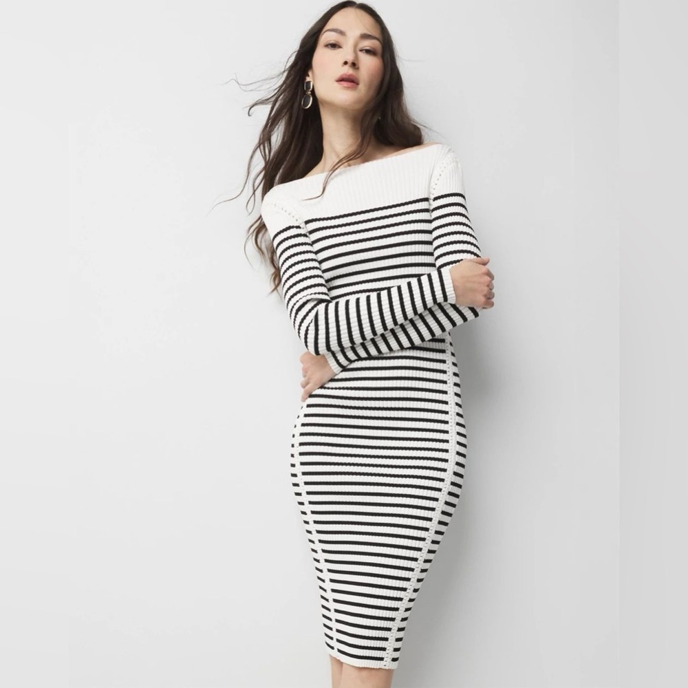 White House Black Market Crochet Sweater Dress